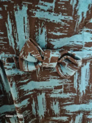 Vestito vintage fantasia nero/blu