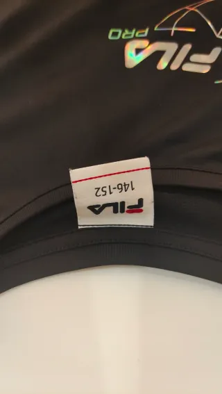 Camiseta Fila Pro Negra Talla 146-152