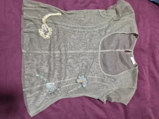 Top gasa transparente Noa Noa