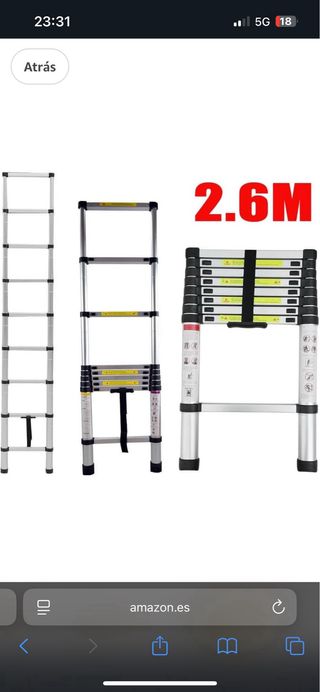 Escalera Telescópica 2.6m