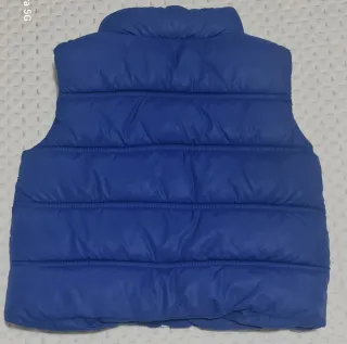 Colete acolchoado bebé azul