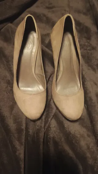 Scarpe con tacco beige/marrone