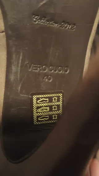 Scarpe con tacco beige/marrone