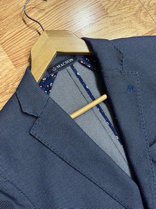 Chaqueta y corbata MACSON azul