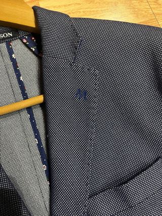 Chaqueta y corbata MACSON azul
