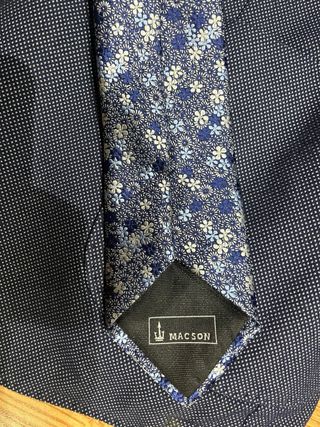 Chaqueta y corbata MACSON azul