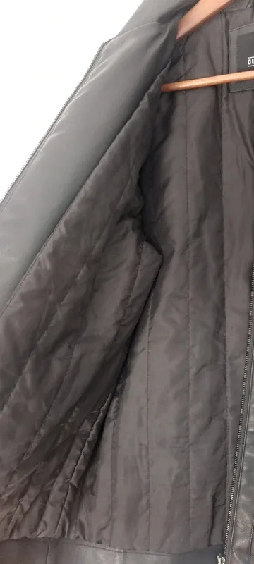 Chaqueta motera cuero sintético