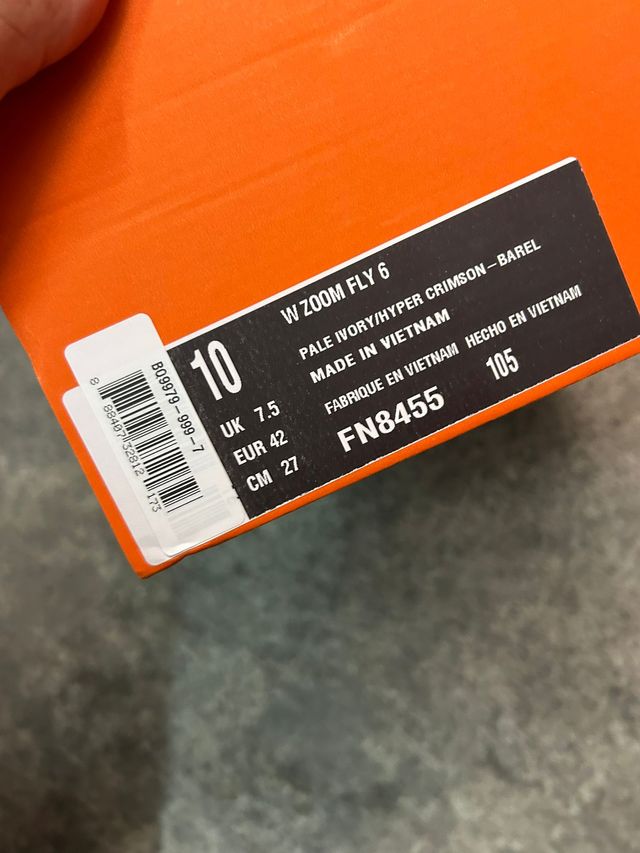 Nike Zoom Fly 6 Arancione Pesca