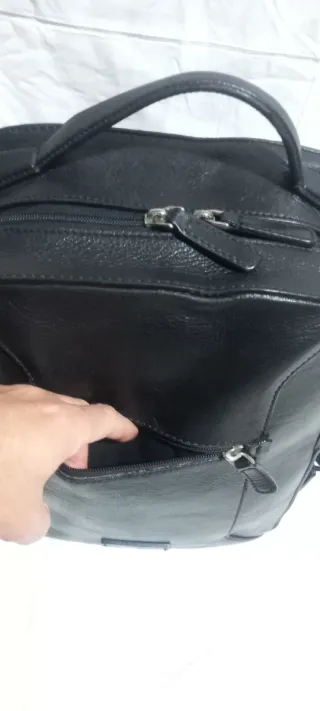 Zaino The Bridge in pelle nero