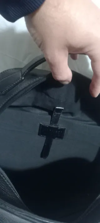 Zaino The Bridge in pelle nero