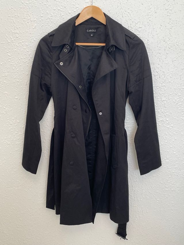 Gabardina CAROLL Negra Talla M