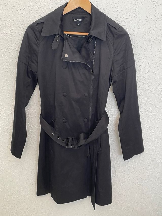 Gabardina CAROLL Negra Talla M