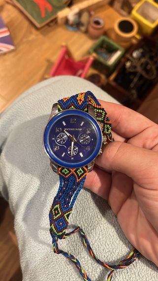 Reloj Michael Kors Azul con Pulsera Tejida