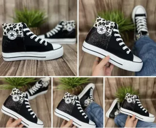 Zapatillas Converse Negras nuevas cn etiqueta