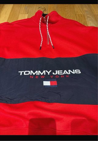 Sudadera Tommy Jeans Roja y Azul