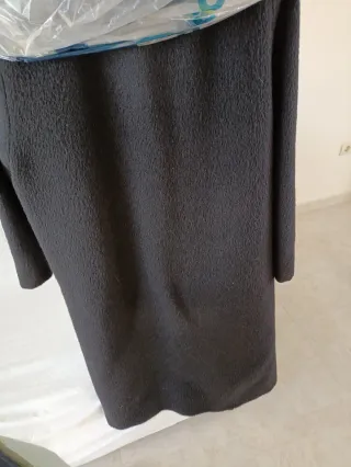 Abrigo de Llama Negro