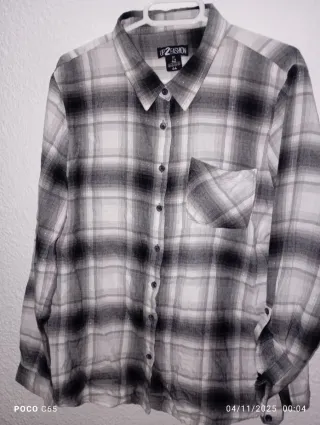 Blusa manga larga UP2 FASHION cuadros