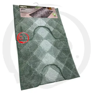 Tappeto  o tris bagno Fancy Rosa Diamante