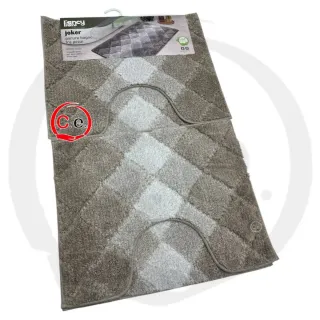 Tappeto  o tris bagno Fancy Rosa Diamante