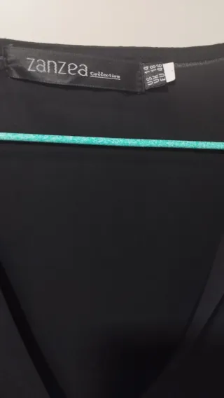 Blusa cruzada Zanzea negra