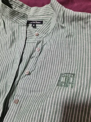 Camisa Pedro del Hierro rayas verde