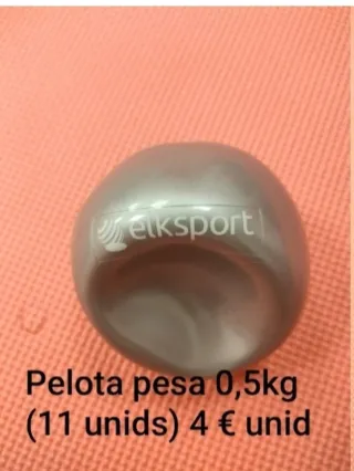 Pelota pesa 0.5kg (11 uds) 4€ unid
