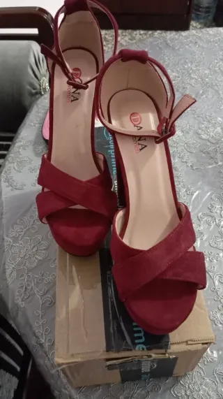 Tacones DANA Morado/Rojo