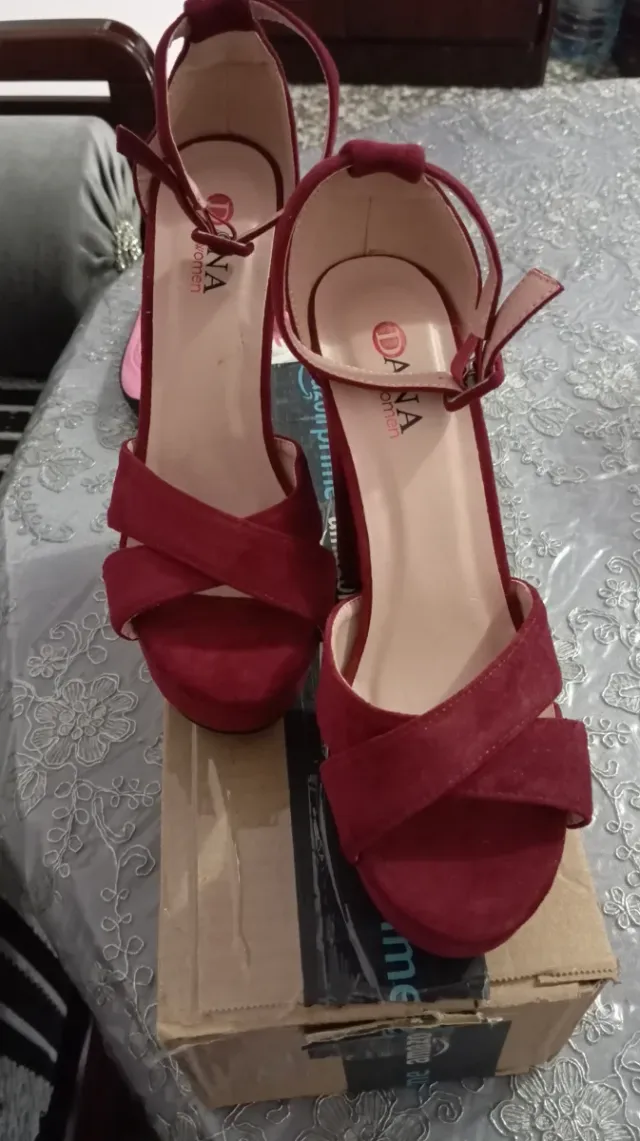 Tacones DANA Morado/Rojo