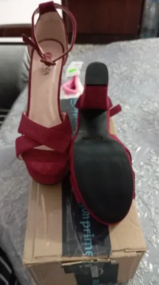 Tacones DANA Morado/Rojo