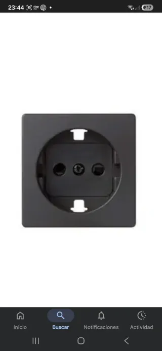 Tapas Enchufe y Teclas Interruptor Negras.