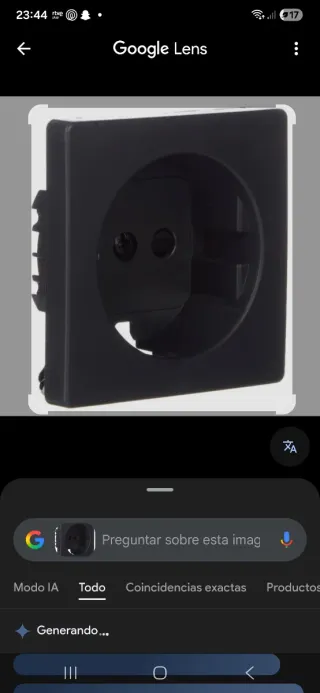 Tapas Enchufe y Teclas Interruptor Negras.