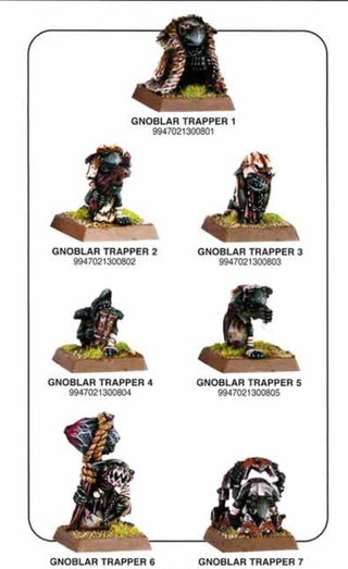Warhammer Ogre Kingdoms Gnoblar Trapper + bits
