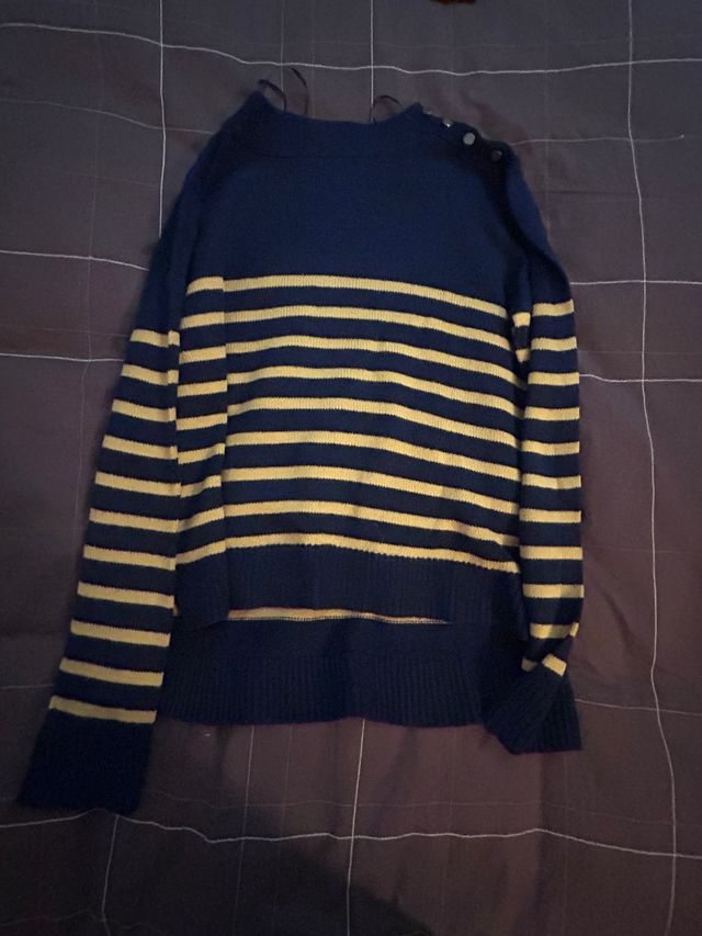 Jersey rayas azul y amarillo