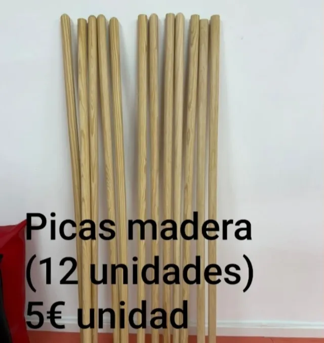 Picas de madera (12 unidades)