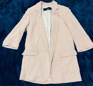 Blazer Zara rosa mujer