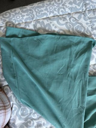 Pantalón ancho tipo falda verde