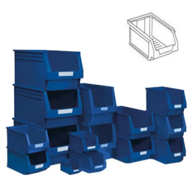 Gavetas de plástico azul Tayg