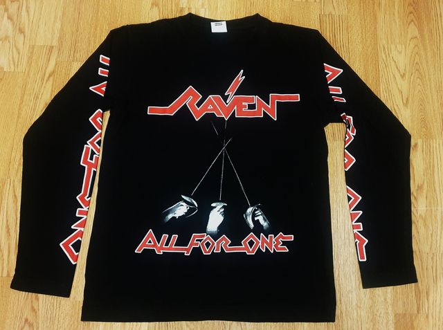 Camiseta Raven All For One Metallica Iron Maiden