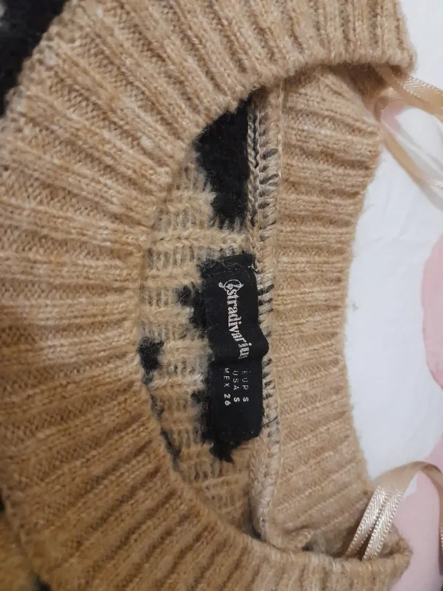 Jersey leopardo beige y negro