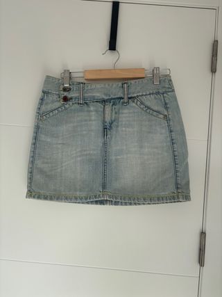 Falda vaquera azul vintage