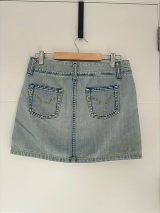 Falda vaquera azul vintage