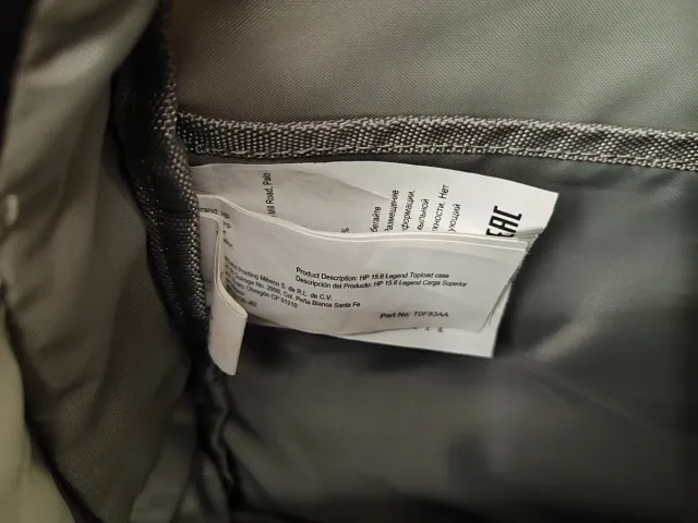 Maletín BANDOLERA FUNDA HP SMB 15,6" como NUEVO