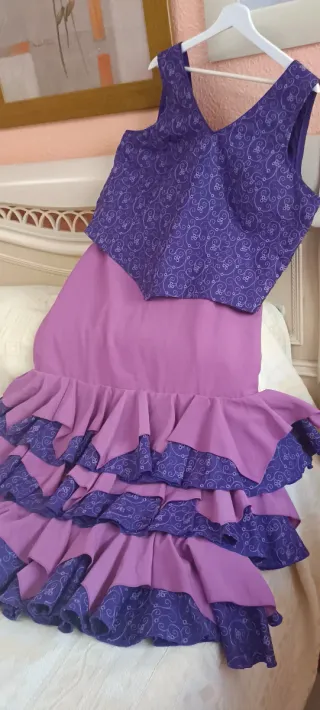 Traje Flamenco 2 Piezas Talla 54