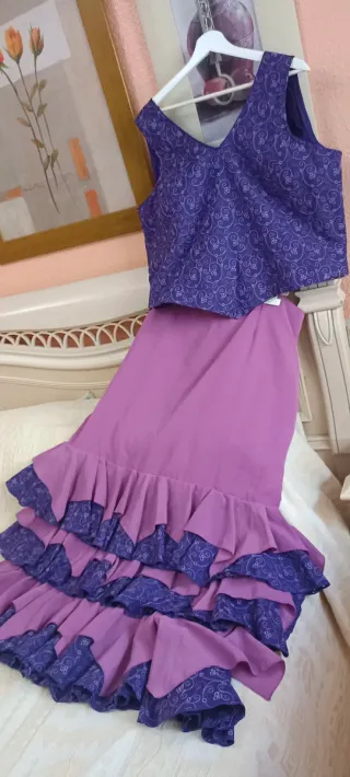 Traje Flamenco 2 Piezas Talla 54