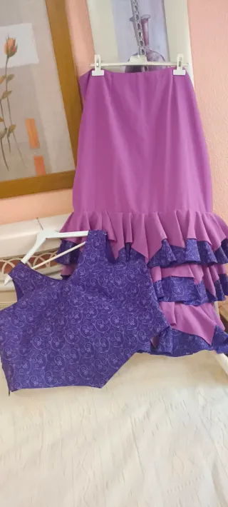 Traje Flamenco 2 Piezas Talla 54