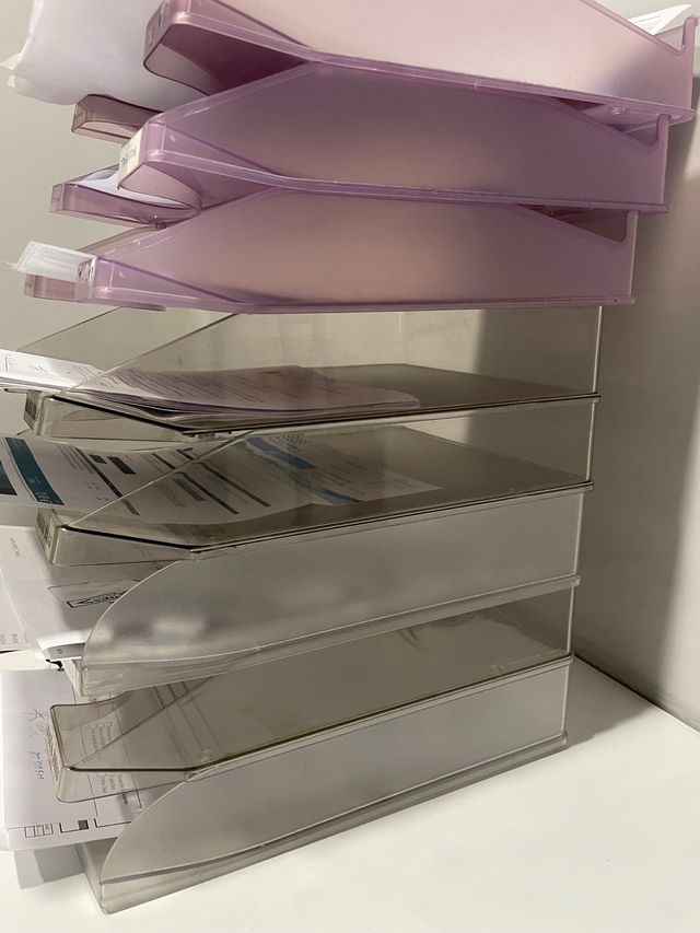 Bandejas de archivo apilables