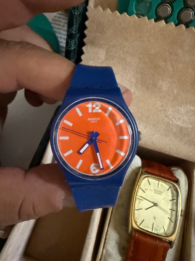 Swatch Orologio Collezione Blu Arancio
