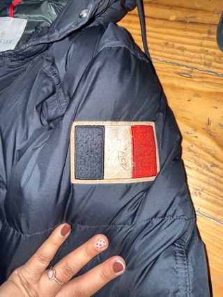 Chaqueta Moncler Azul con Capucha