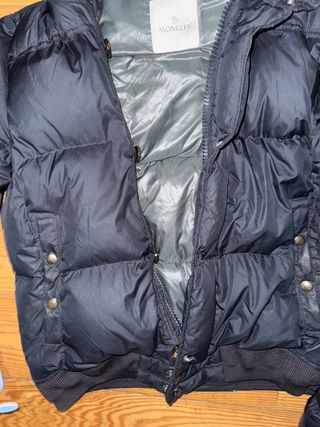 Chaqueta Moncler Azul con Capucha