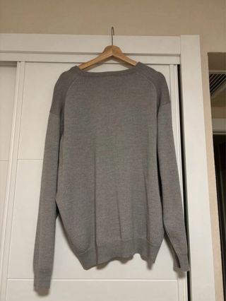 Jersey Lacoste Gris V-Neck vintage